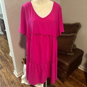 ODDY Dress in hot pink